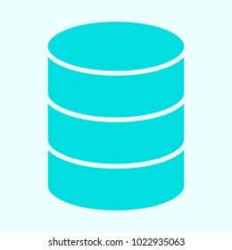 Database Icon.  96x96 for Web Graphics and Apps.  Simple Minimal Pictogram. Vector