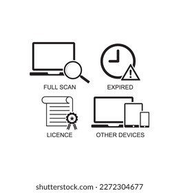 database icon , computer icon vector