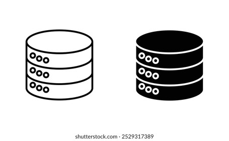 Database icon concept. Stock vector