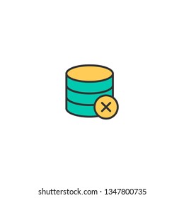 Database icon design. Interaction icon vector illustration