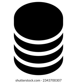 database icon design, vector, best used for interface