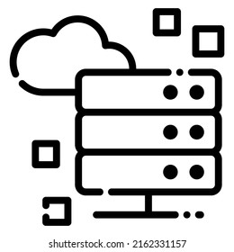 database icon design, vector illustration, best used for web app