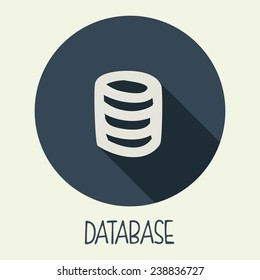 database icon design, vector illustration eps10 graphic 