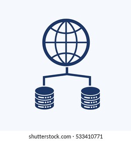 Database icon design,clean vector