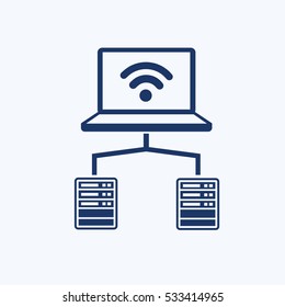 Database icon design,clean vector