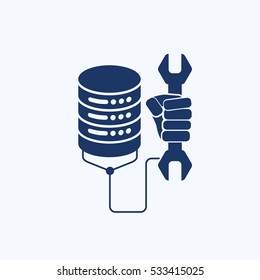 Database icon design,clean vector