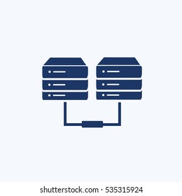 Database icon design,clean vector