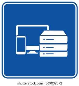 Database icon design,clean vector