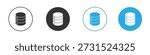Database icon drawing clipart symbol . Vector illustration