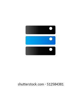 Database icon in duo tone color. Hard disk file server