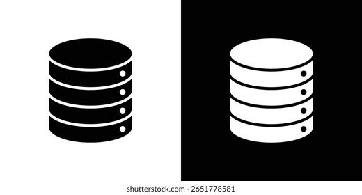 Database icon of a flat style vector