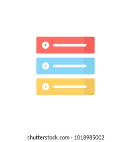 database icon. flat icon vector