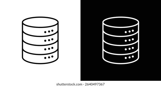 Database icon Graphic vector set for ui design