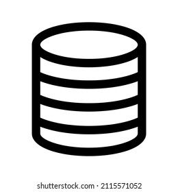 Database icon isolated on white background