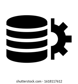 database icon isolated sign symbol vector illustration - high quality black style vector icons
