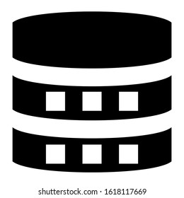 database icon isolated sign symbol vector illustration - high quality black style vector icons

