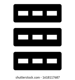 database icon isolated sign symbol vector illustration - high quality black style vector icons
