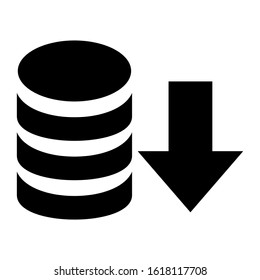 database icon isolated sign symbol vector illustration - high quality black style vector icons
