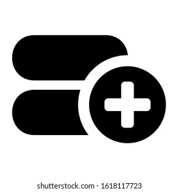 database icon isolated sign symbol vector illustration - high quality black style vector icons
