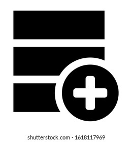 database icon isolated sign symbol vector illustration - high quality black style vector icons
