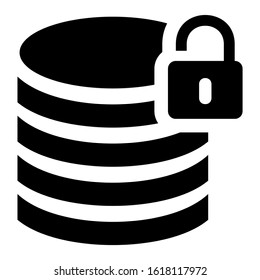 database icon isolated sign symbol vector illustration - high quality black style vector icons
