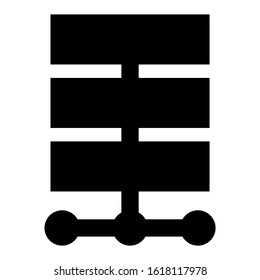 database icon isolated sign symbol vector illustration - high quality black style vector icons
