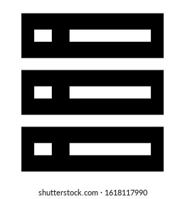 database icon isolated sign symbol vector illustration - high quality black style vector icons
