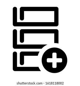 database icon isolated sign symbol vector illustration - high quality black style vector icons
