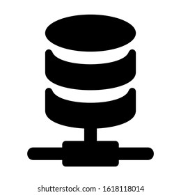 database icon isolated sign symbol vector illustration - high quality black style vector icons
