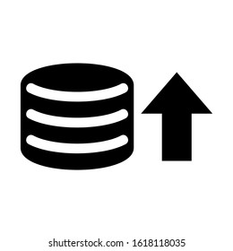 database icon isolated sign symbol vector illustration - high quality black style vector icons
