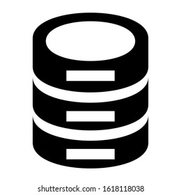 database icon isolated sign symbol vector illustration - high quality black style vector icons
