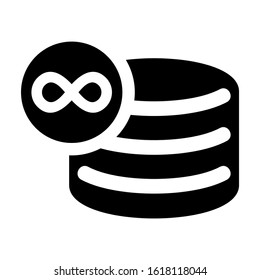 database icon isolated sign symbol vector illustration - high quality black style vector icons
