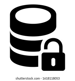 database icon isolated sign symbol vector illustration - high quality black style vector icons
