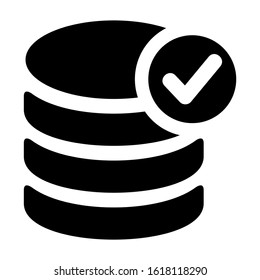 database icon isolated sign symbol vector illustration - high quality black style vector icons
