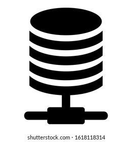 database icon isolated sign symbol vector illustration - high quality black style vector icons
