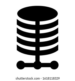 database icon isolated sign symbol vector illustration - high quality black style vector icons
