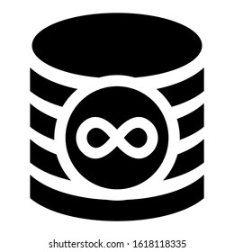 database icon isolated sign symbol vector illustration - high quality black style vector icons
