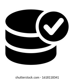 database icon isolated sign symbol vector illustration - high quality black style vector icons
