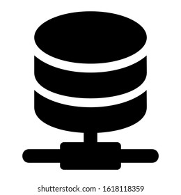database icon isolated sign symbol vector illustration - high quality black style vector icons
