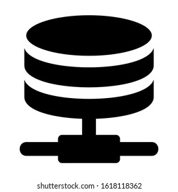 database icon isolated sign symbol vector illustration - high quality black style vector icons
