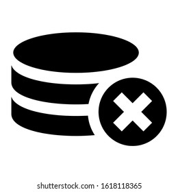 database icon isolated sign symbol vector illustration - high quality black style vector icons
