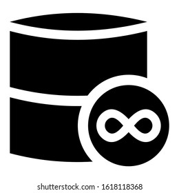 database icon isolated sign symbol vector illustration - high quality black style vector icons

