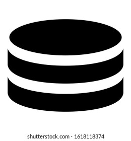 database icon isolated sign symbol vector illustration - high quality black style vector icons
