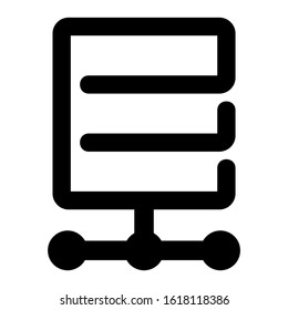 database icon isolated sign symbol vector illustration - high quality black style vector icons
