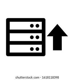 database icon isolated sign symbol vector illustration - high quality black style vector icons
