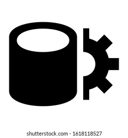database icon isolated sign symbol vector illustration - high quality black style vector icons
