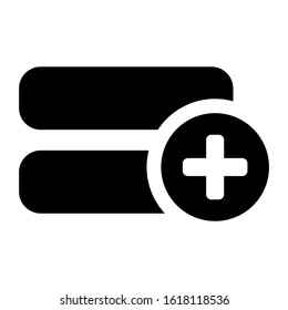 database icon isolated sign symbol vector illustration - high quality black style vector icons
