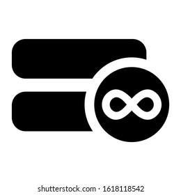 database icon isolated sign symbol vector illustration - high quality black style vector icons
