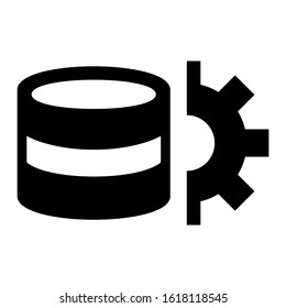 database icon isolated sign symbol vector illustration - high quality black style vector icons

