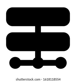 database icon isolated sign symbol vector illustration - high quality black style vector icons

